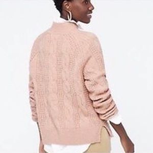 J.crew dusty pink mock neck sweater